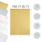 Better Office Products Designer Textured Paper, Letter Size, 6 Asst'd Colors, Gold, Silver, Iridescent Effects, 50PK 64504 - alternate 2
